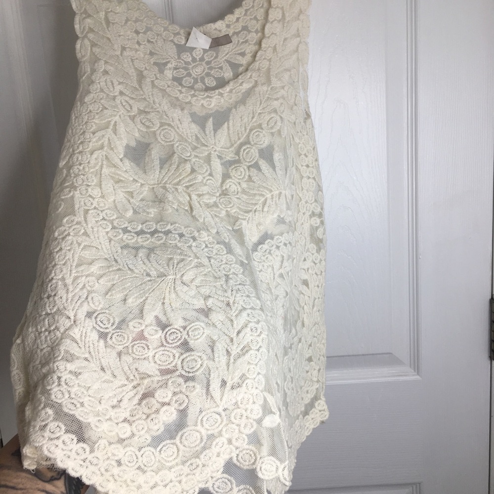 Lace Mesh Tank - Picture 2 of 6